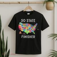 USA Travel Gift Visit 50 States Map T-Shirt thumb 2