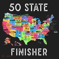 USA Travel Gift Visit 50 States Map Beanie thumb 2