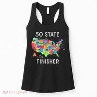 USA Travel Gift Visit 50 States Map Women's Tank Top thumb 0