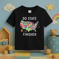 USA Travel Gift Visit 50 States Map Toddler T-Shirt thumb 3