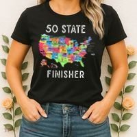 USA Travel Gift Visit 50 States Map Women's T-Shirt thumb 2