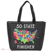 USA Travel Gift Visit 50 States Map Tote Bag thumb 0