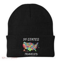 USA Travel Gift Visit 50 States Map Beanie thumb 0