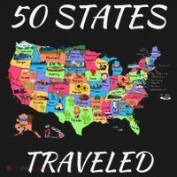 USA Travel Gift Visit 50 States Map Women's Hoodie thumb 2