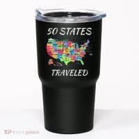 USA Travel Gift Visit 50 States Map Tumbler thumb 0