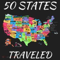 USA Travel Gift Visit 50 States Map Hat thumb 2