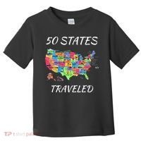 USA Travel Gift Visit 50 States Map Toddler T-Shirt thumb 0