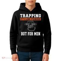 Unique Trapping Gift With A Funny Slogan For Trappers Kids Hoodie thumb 4