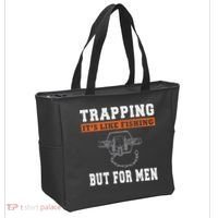 Unique Trapping Gift With A Funny Slogan For Trappers Tote Bag thumb 2