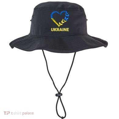 Ukraine Tee Heart Butterfly I Stand With Ukraine Flag Cool Gift Bucket Hat
