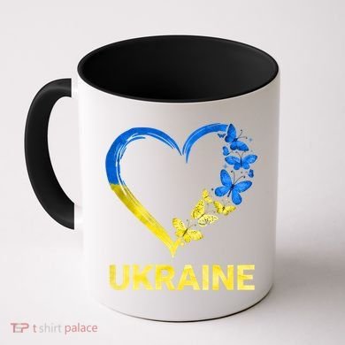 Ukraine Tee Heart Butterfly I Stand With Ukraine Flag Cool Gift Coffee Mug