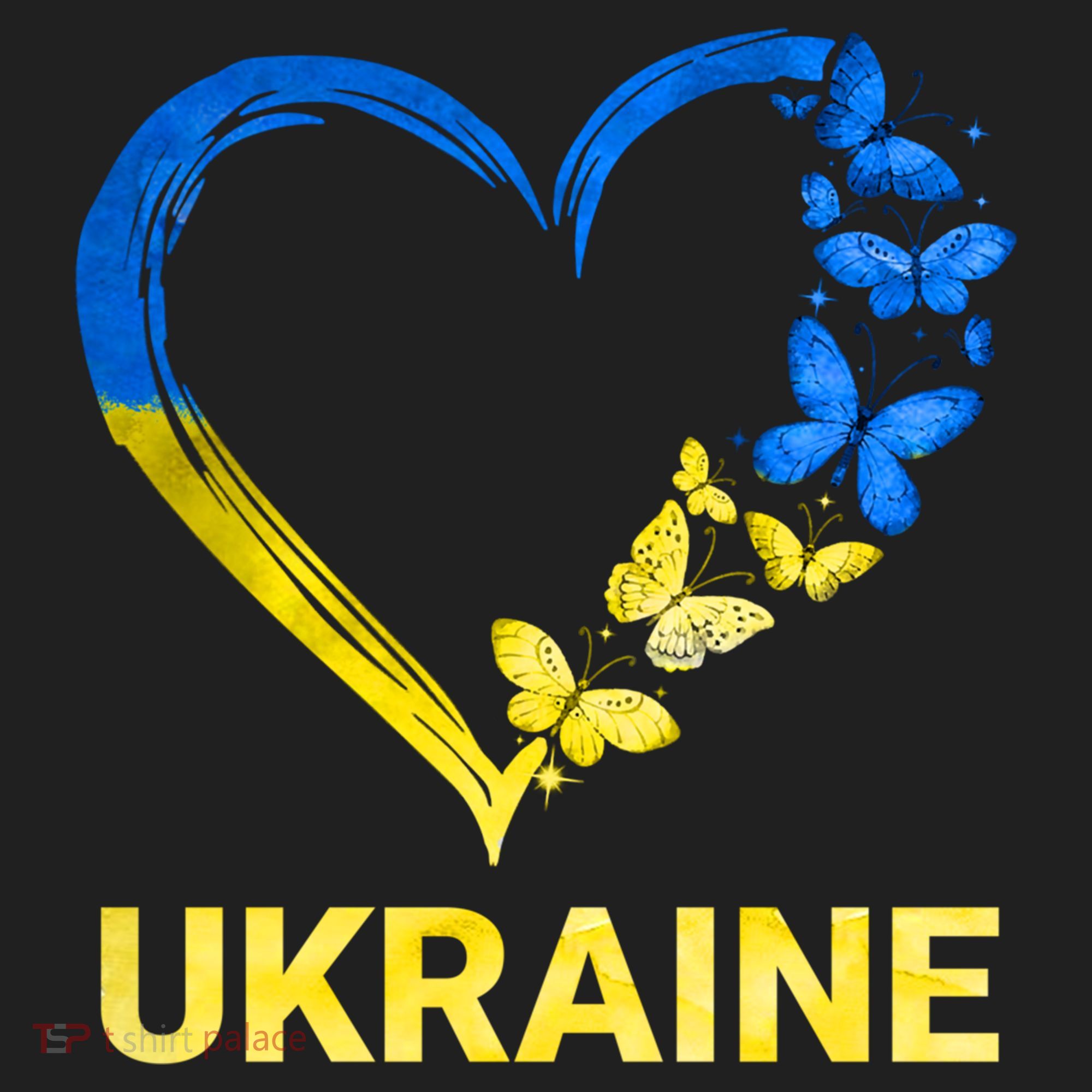 Ukraine Tee Heart Butterfly I Stand With Ukraine Flag Cool Gift Beanie