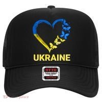 Ukraine Tee Heart Butterfly I Stand With Ukraine Flag Cool Gift Hat thumb 0