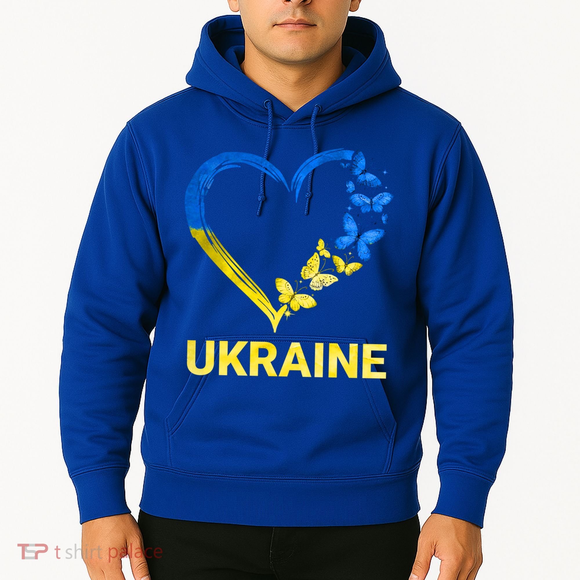 Ukraine Tee Heart Butterfly I Stand With Ukraine Flag Cool Gift Hoodie
