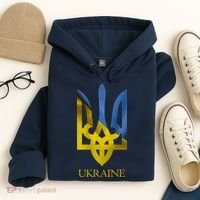 Ukraine Trident I Stand With Ukrainian Pride Support Hoodie thumb 4