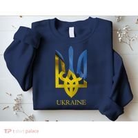 Ukraine Trident I Stand With Ukrainian Pride Support Sweatshirt thumb 2