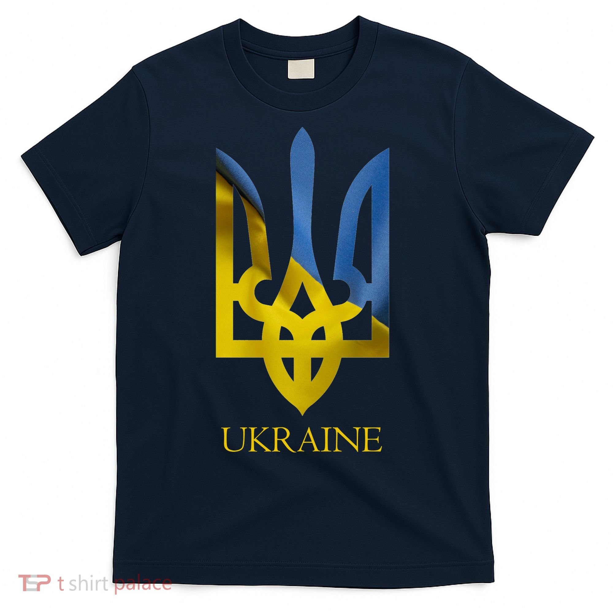 Ukraine Trident I Stand With Ukrainian Pride Support T-Shirt