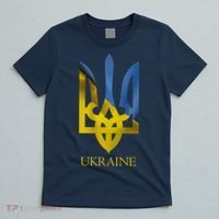 Ukraine Trident I Stand With Ukrainian Pride Support T-Shirt thumb 5