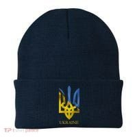 Ukraine Trident I Stand With Ukrainian Pride Support Beanie thumb 0