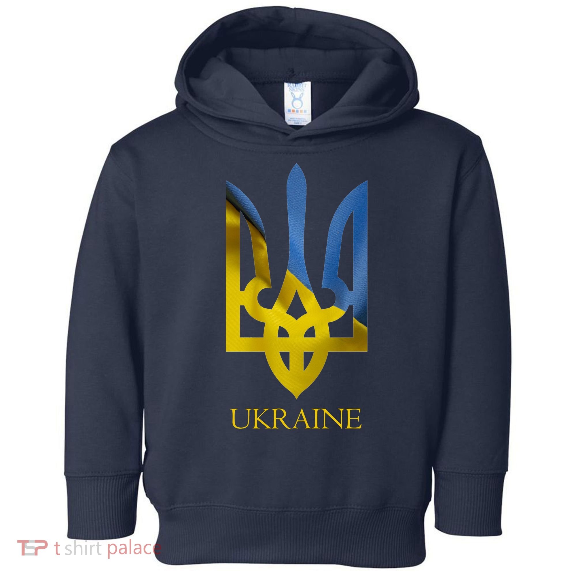 Ukraine Trident I Stand With Ukrainian Pride Support Toddler Hoodie