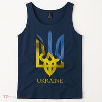 Ukraine Trident I Stand With Ukrainian Pride Support Tank Top thumb 2