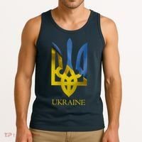 Ukraine Trident I Stand With Ukrainian Pride Support Tank Top thumb 3