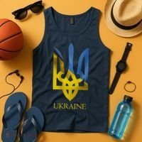 Ukraine Trident I Stand With Ukrainian Pride Support Tank Top thumb 4