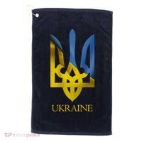 Ukraine Trident I Stand With Ukrainian Pride Support Golf Towel thumb 0