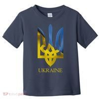 Ukraine Trident I Stand With Ukrainian Pride Support Toddler T-Shirt thumb 0