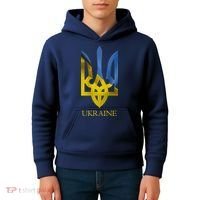 Ukraine Trident I Stand With Ukrainian Pride Support Kids Hoodie thumb 4