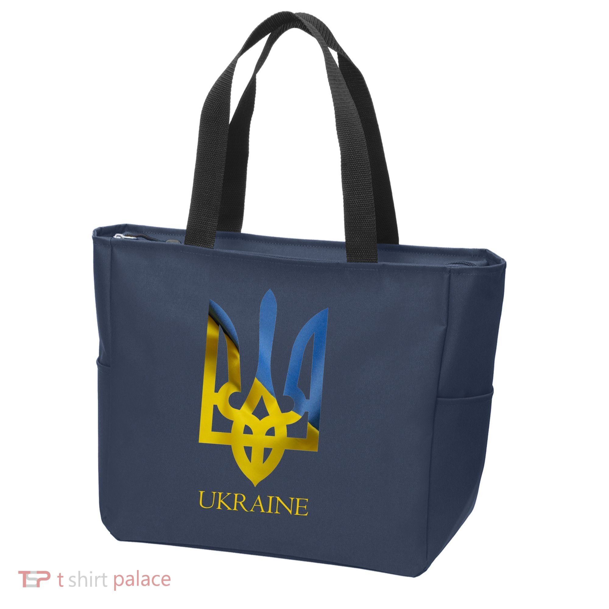 Ukraine Trident I Stand With Ukrainian Pride Support Tote Bag