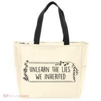 Unlearn The Lies We Inherited Native American Indigenous Tote Bag thumb 0