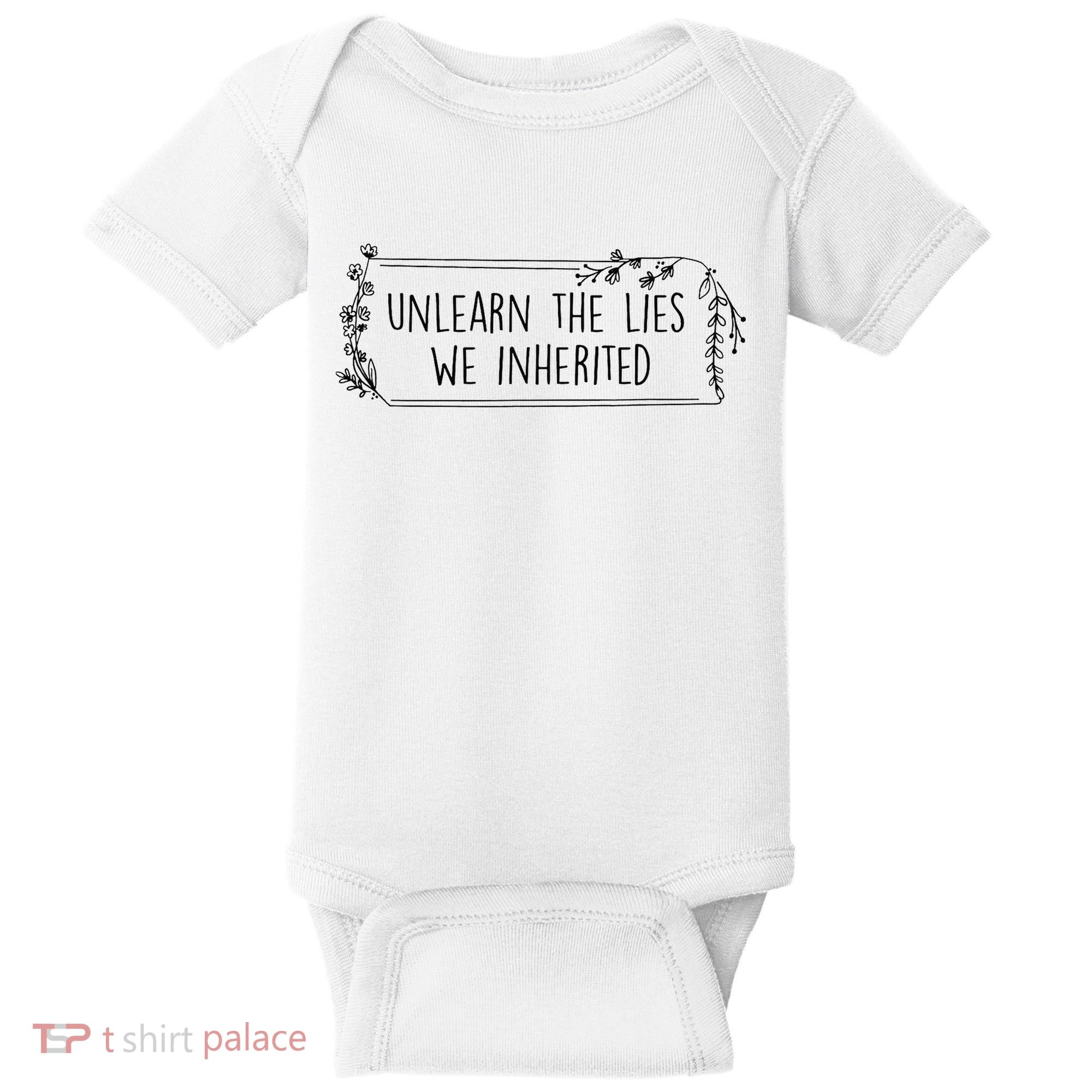 Unlearn The Lies We Inherited Native American Indigenous Baby Bodysuit