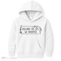 Unlearn The Lies We Inherited Native American Indigenous Kids Hoodie thumb 0