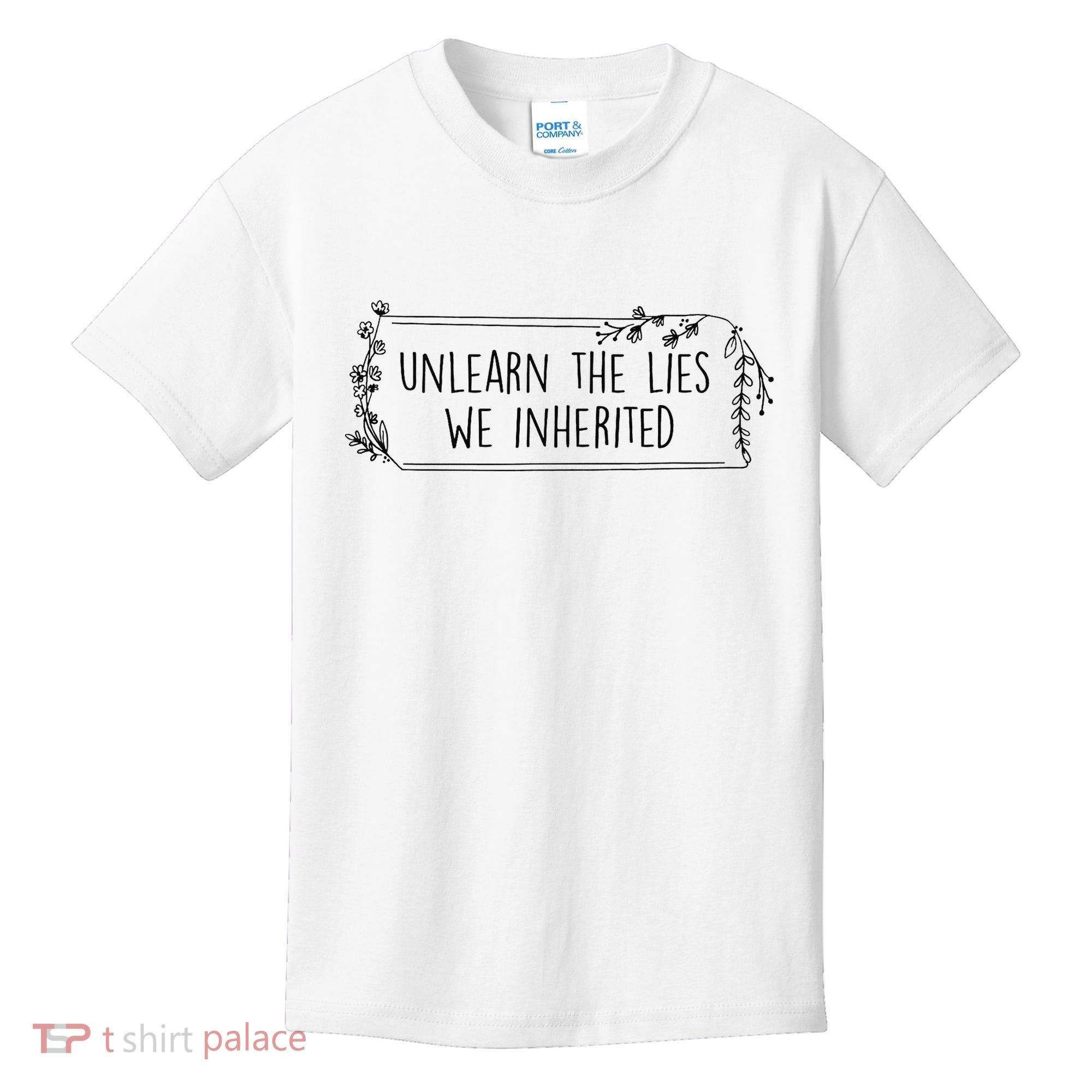 Unlearn The Lies We Inherited Native American Indigenous Kids T-Shirt