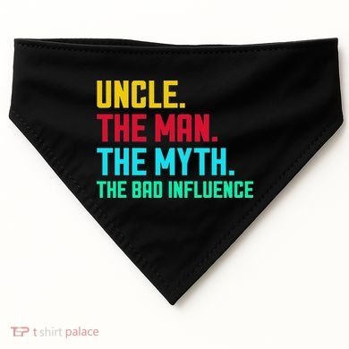 Uncle The Man The Myth The Bad Influence USA-Made Doggie Bandana