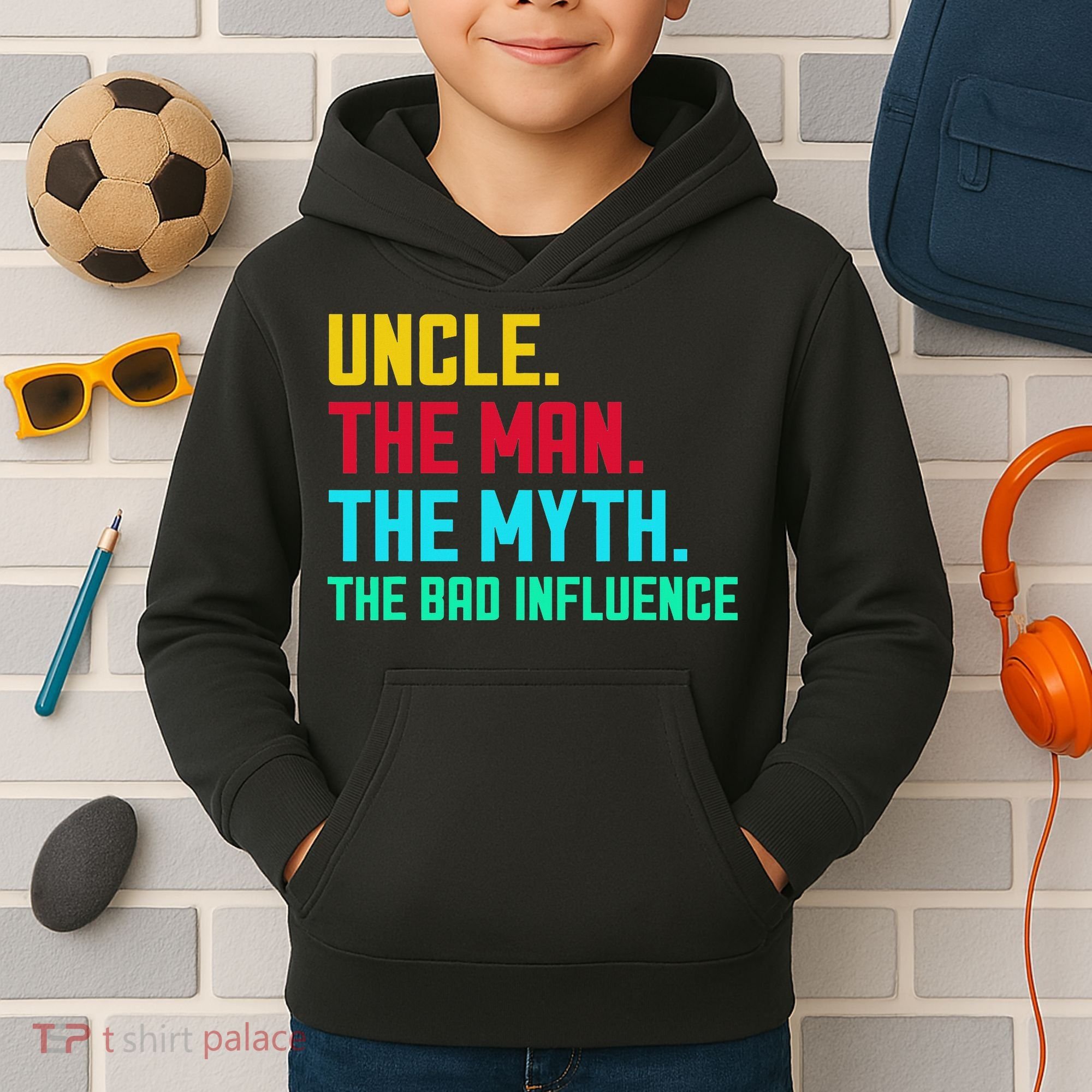 Uncle The Man The Myth The Bad Influence Kids Hoodie