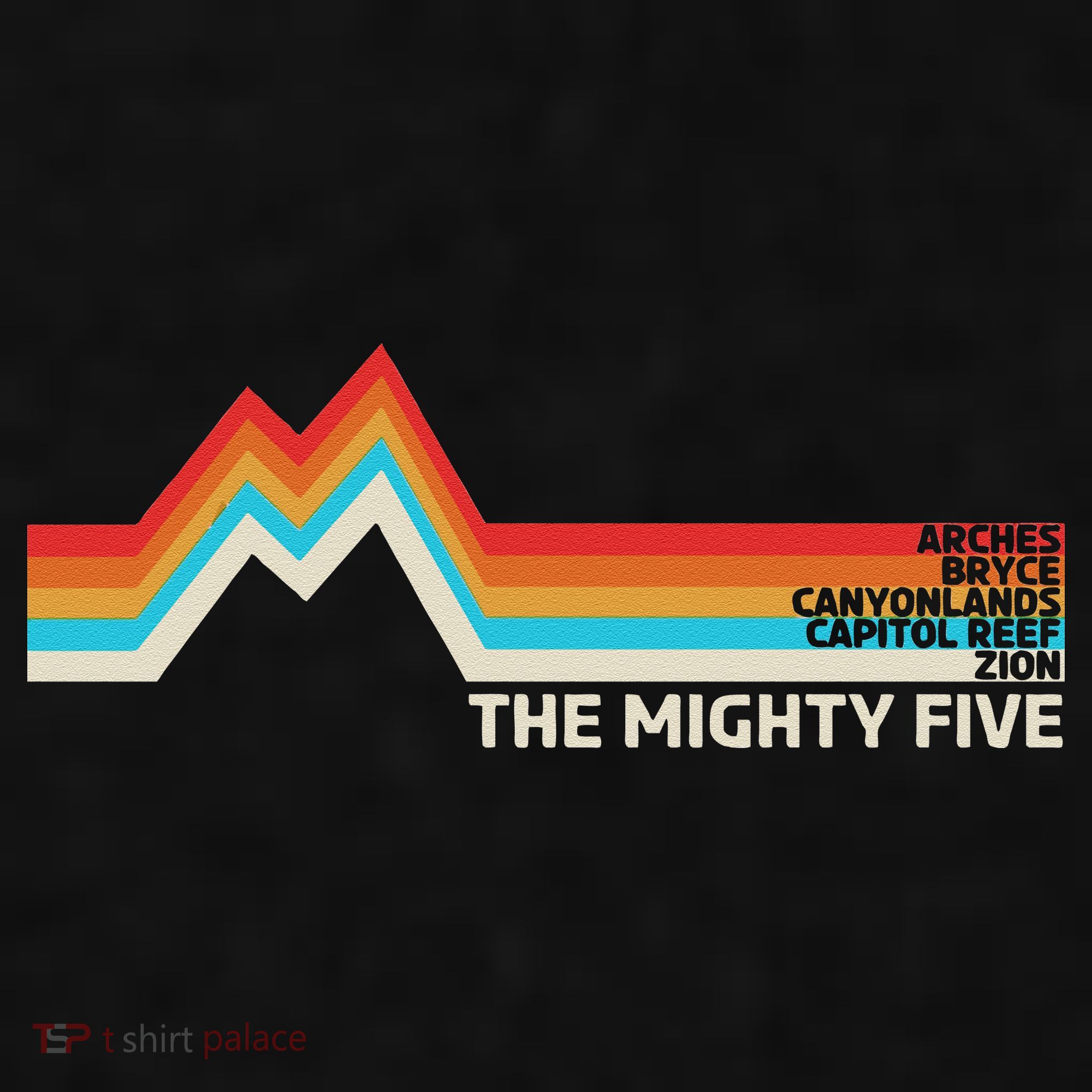 Utahs The Mighty Five National Parks Swea Ladies PosiCharge Tri-Blend Wicking Tank