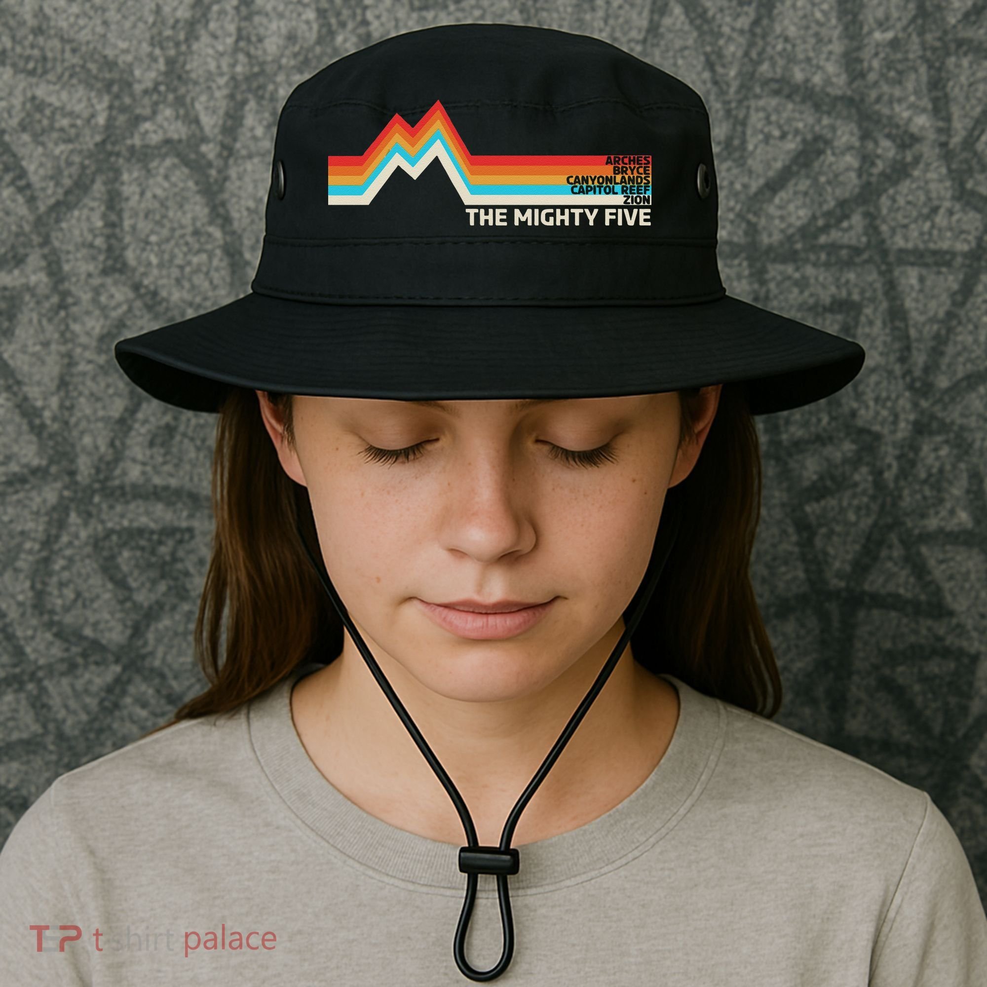 Utahs The Mighty Five National Parks Swea Bucket Hat