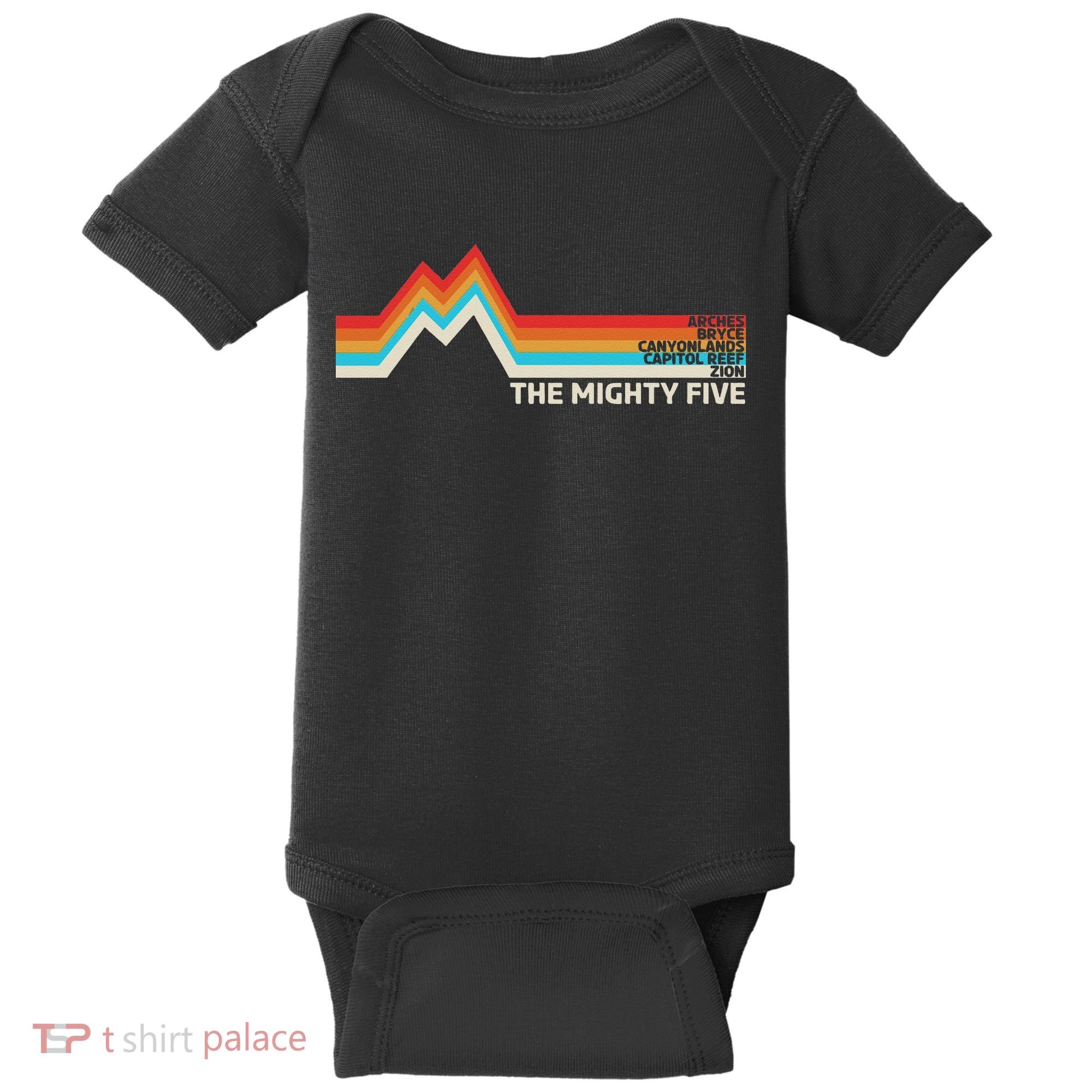 Utahs The Mighty Five National Parks Swea Baby Bodysuit