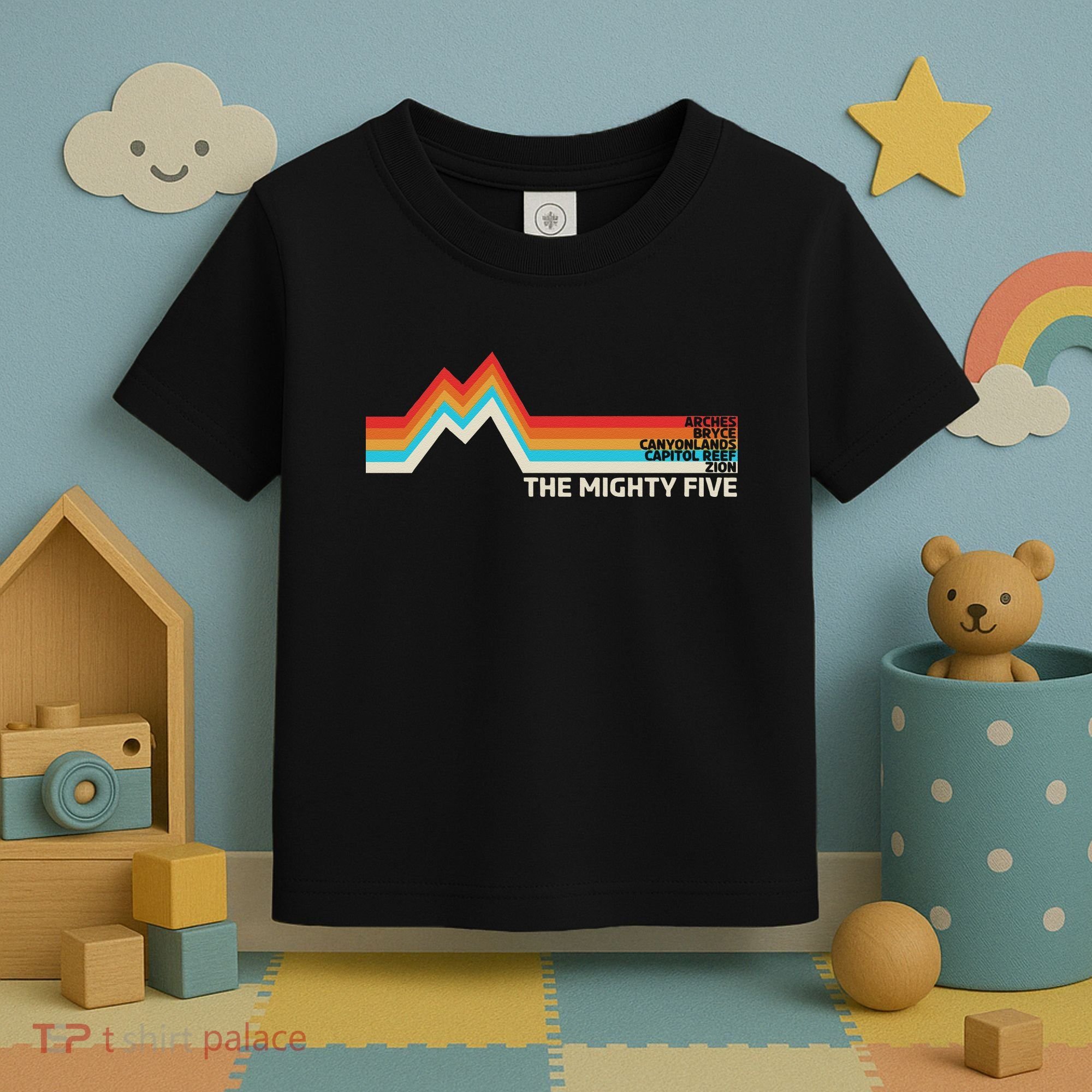 Utahs The Mighty Five National Parks Swea Toddler T-Shirt