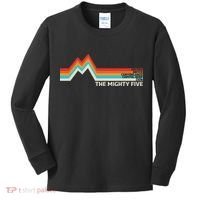 Utahs The Mighty Five National Parks Swea Kids Long Sleeve Shirt thumb 0