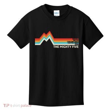 Utahs The Mighty Five National Parks Swea Kids T-Shirt