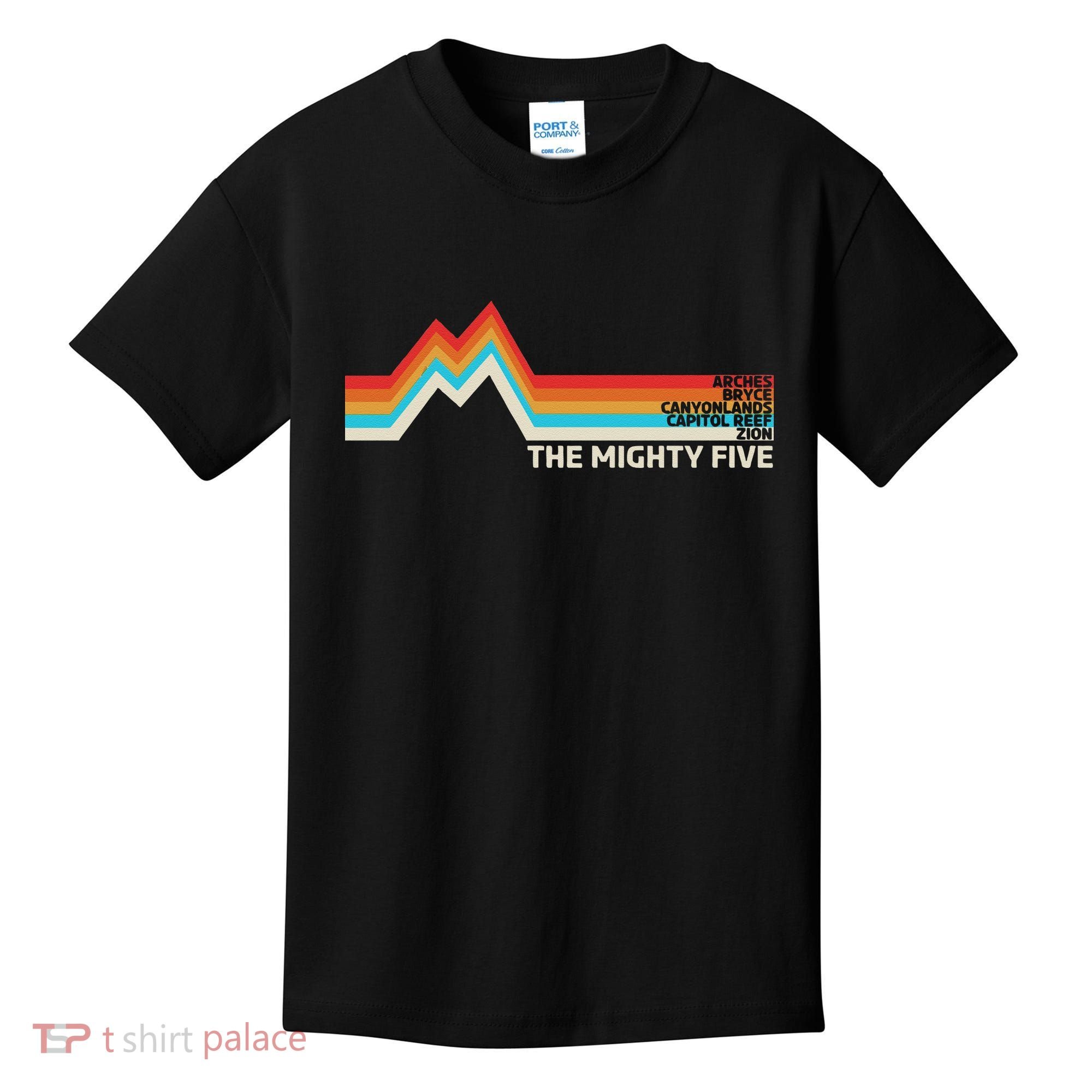 Utahs The Mighty Five National Parks Swea Kids T-Shirt