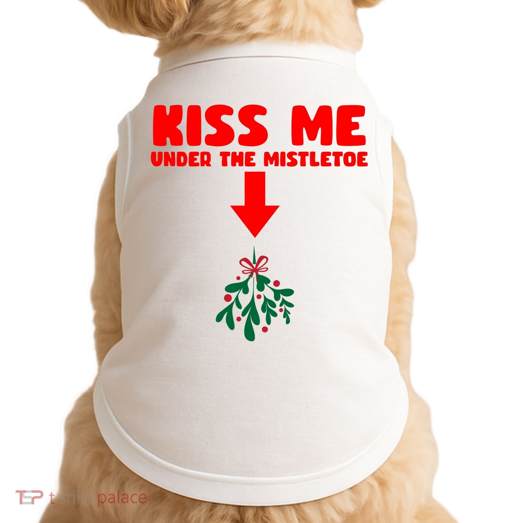 Under The Mistletoe Christmas Doggie Tank