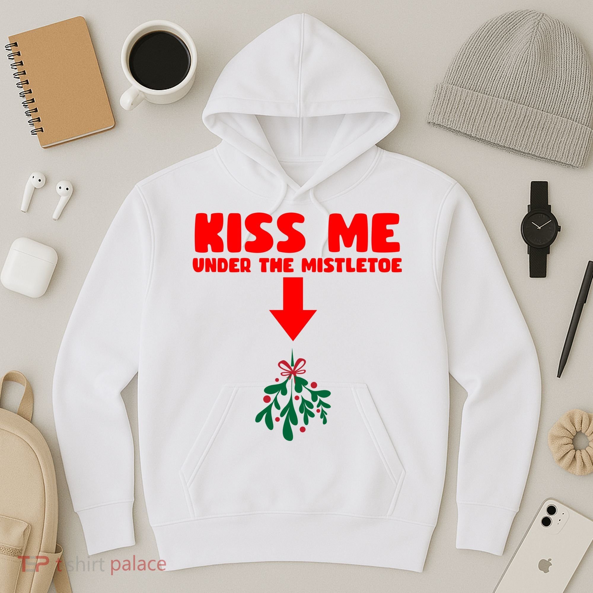 Under The Mistletoe Christmas Hoodie