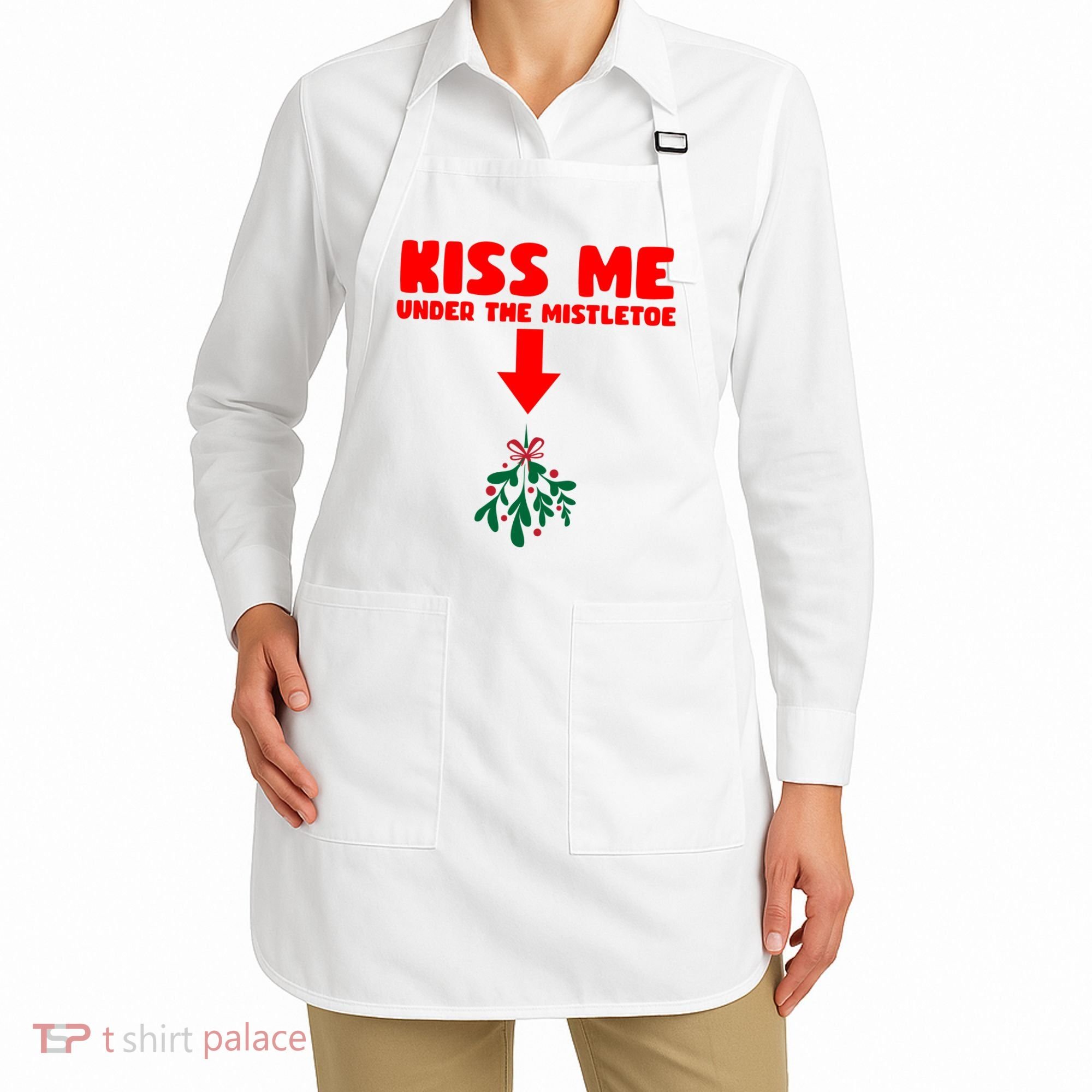 Under The Mistletoe Christmas Apron