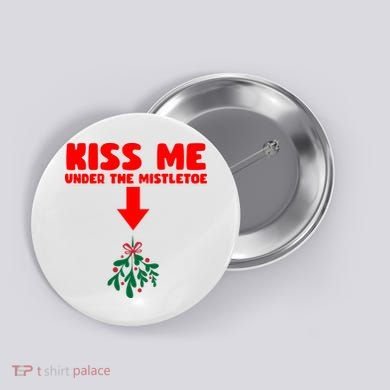 Under The Mistletoe Christmas Button
