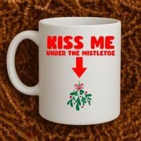 Under The Mistletoe Christmas Coffee Mug thumb 2