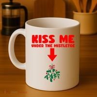 Under The Mistletoe Christmas Coffee Mug thumb 4
